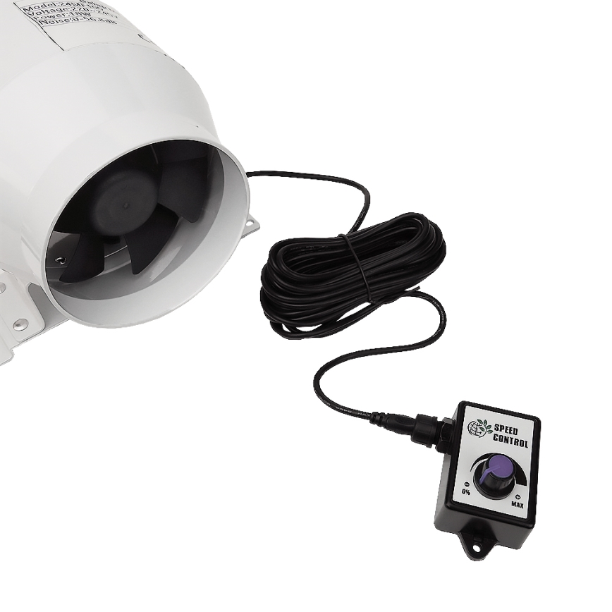 Dalap 24MF100 - Potrubní ventilátor s úsporným motorem a regulátorem otáček MF 100 EC 18W/230V