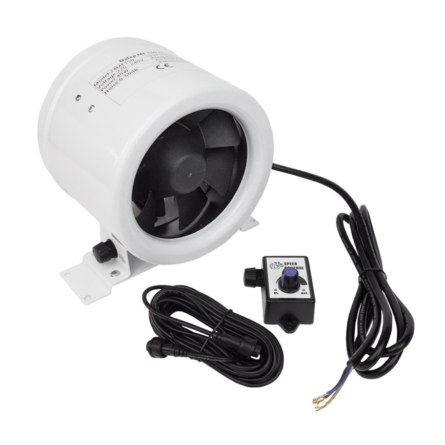 Dalap 24MF125 - Potrubní ventilátor s úsporným motorem a regulátorem otáček MF 125 EC 20W/230V