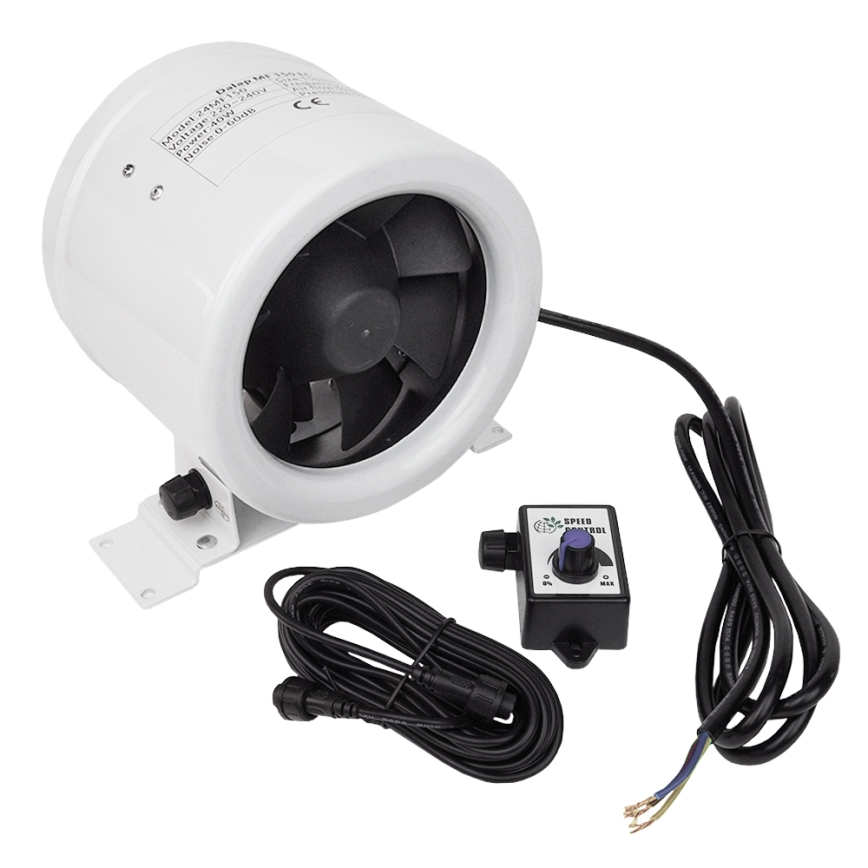 Dalap 24MF150 - Potrubní ventilátor s úsporným motorem a regulátorem otáček MF 150 EC 40W/230V