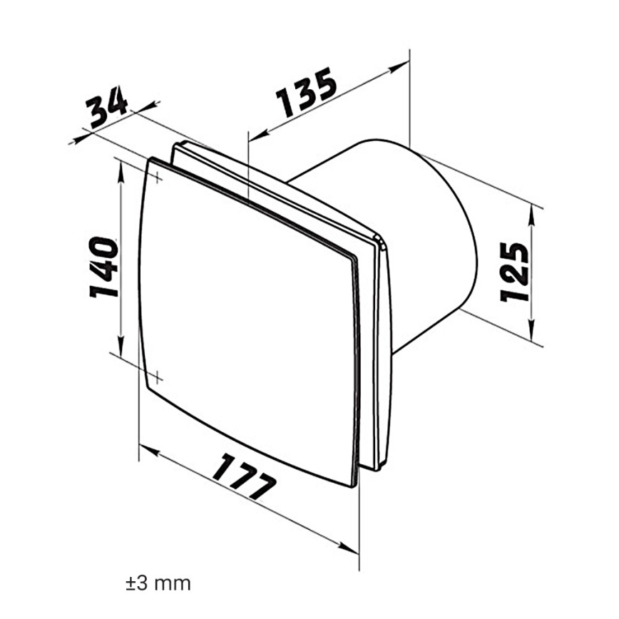 Dalap 41023 - Axiální ventilátor 125 BF 24W/230V
