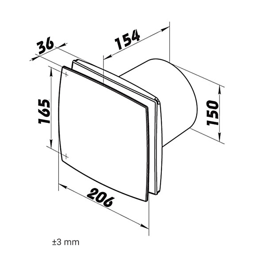 Dalap 41045 - Axiální ventilátor 150 BF 30W/230V