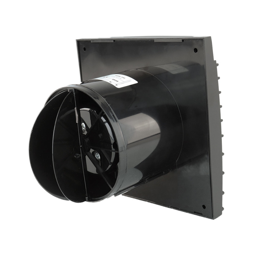 Dalap 41095ZW - Axiální ventilátor s časovačem a čidlem vlhkosti 100 DARK ZW 8,4W/230V