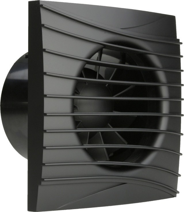 Dalap 41095ZW - Axiální ventilátor s časovačem a čidlem vlhkosti 100 DARK ZW 8,4W/230V