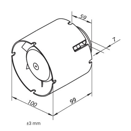 Dalap 41401 - Axiální potrubní ventilátor 100 SD 16W/230V