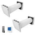 Dalap 55561 - SADA 2x Pokojová rekuperace ZEPHIR SIMPLE DOUBLE 7,61W/230V