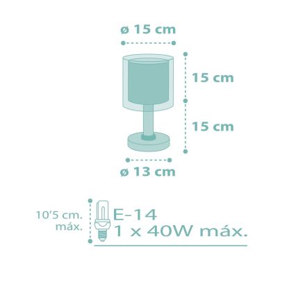 Dalber 41001H - Dětská lampička DOTS 1xE14/40W/230V