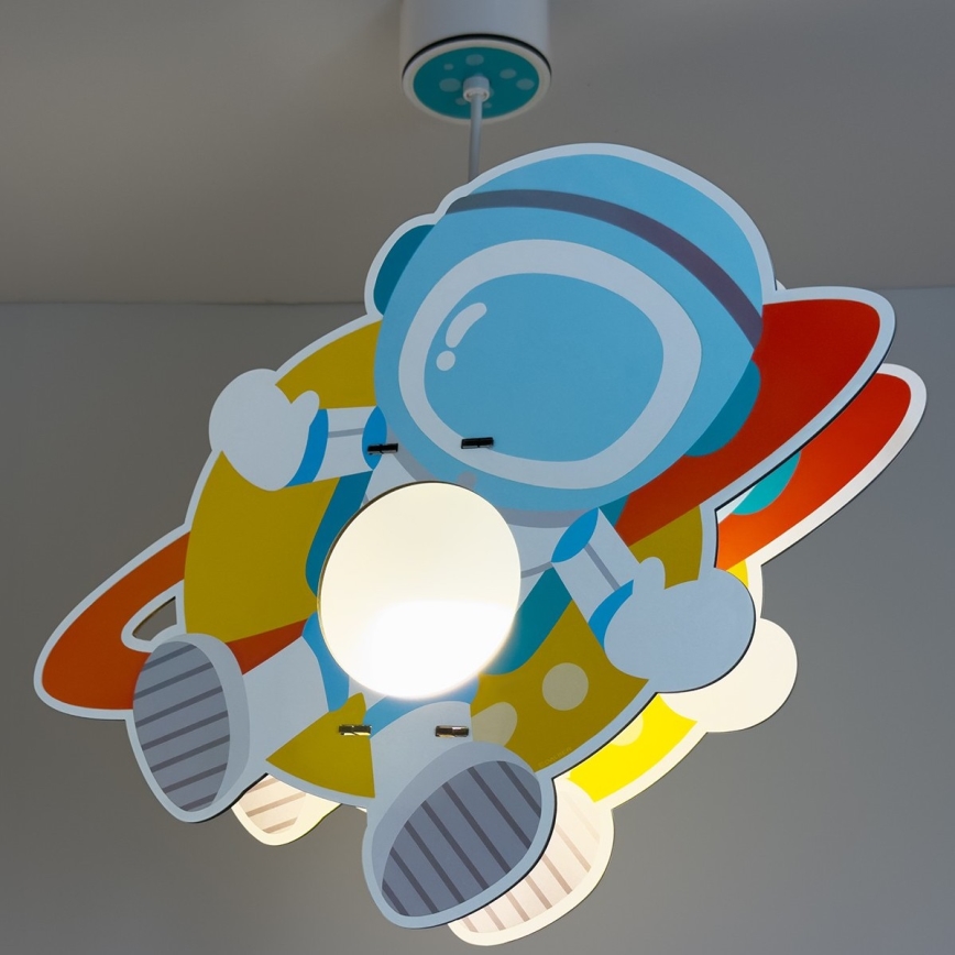 Dalber 41347 - Dětský lustr ASTRONAUT 1xE27/15W/230V