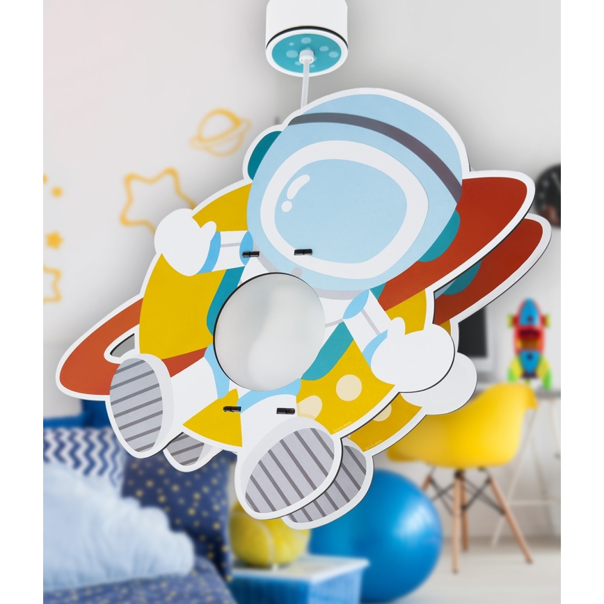 Dalber 41347 - Dětský lustr ASTRONAUT 1xE27/15W/230V