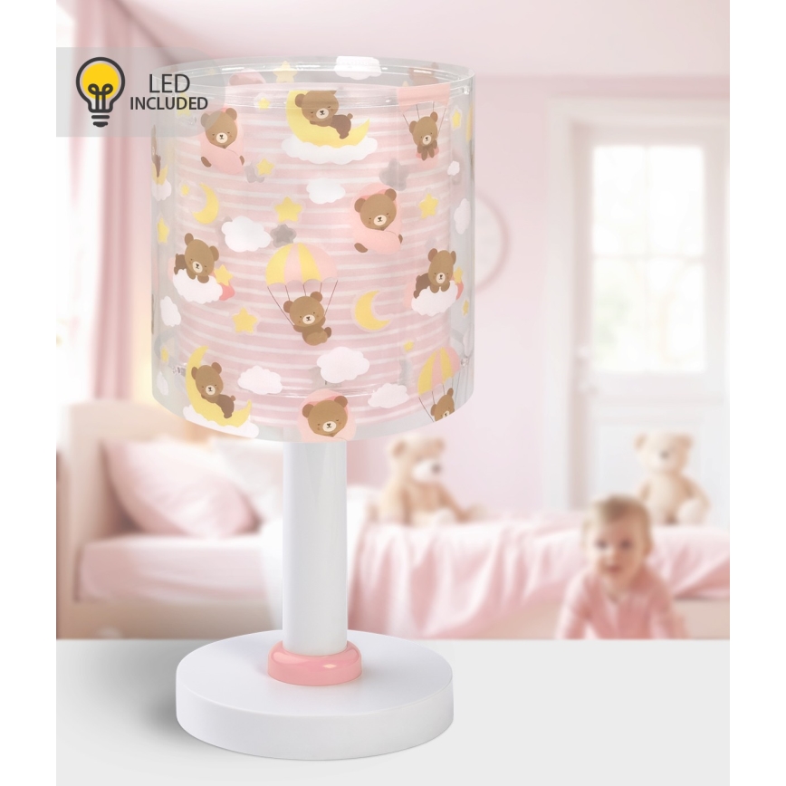 Dalber 41571S - LED Dětská lampička BABY TEDDY 1xG4/4W/230V růžová