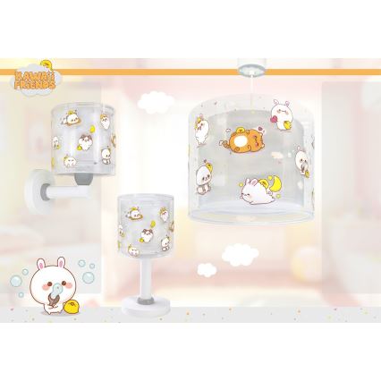 Dalber 41769E - Dětská nástěnná lampa KAWAII FRIENDS 1xE27/15W/230V šedá