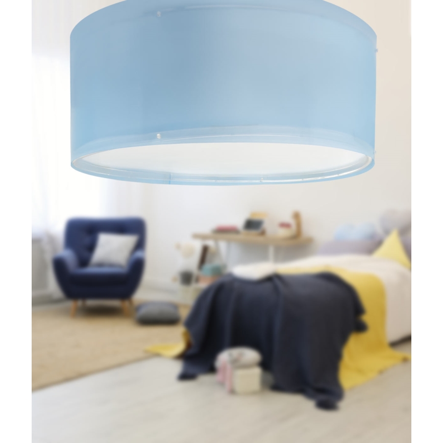 Dalber 42006T - Dětské stropní svítidlo COLOR LIGHT 2xE27/15W/230V modrá