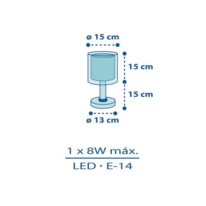 Dalber 60611N - LED Dětská lampička POLICE 1xG4/4W/230V pestrobarevná