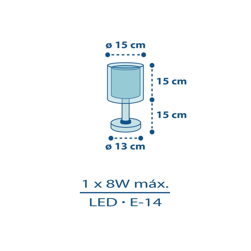 Dalber 60611N - LED Dětská lampička POLICE 1xG4/4W/230V pestrobarevná