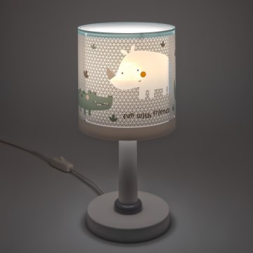Dalber 60621N - LED Dětská lampička RHINO&CROCO 1xG4/4W/230V šedá