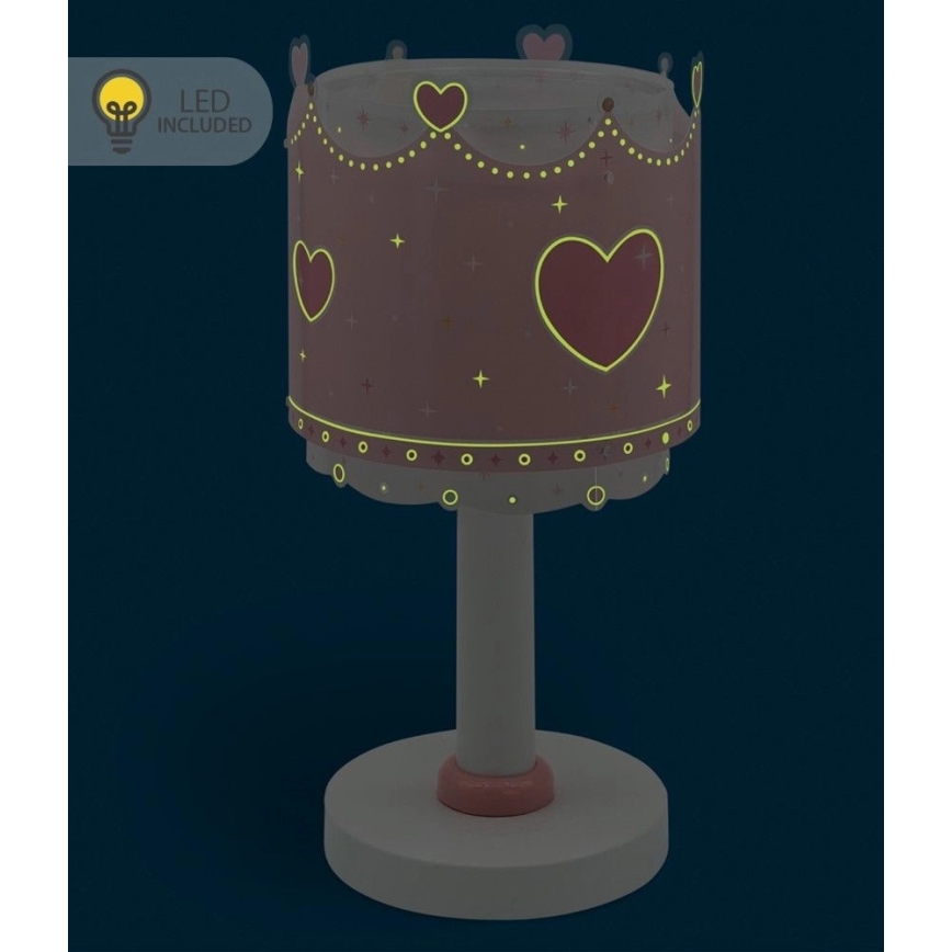 Dalber 61101N - LED Dětská lampička LITTLE QUEEN 1xG4/4W/230V růžová