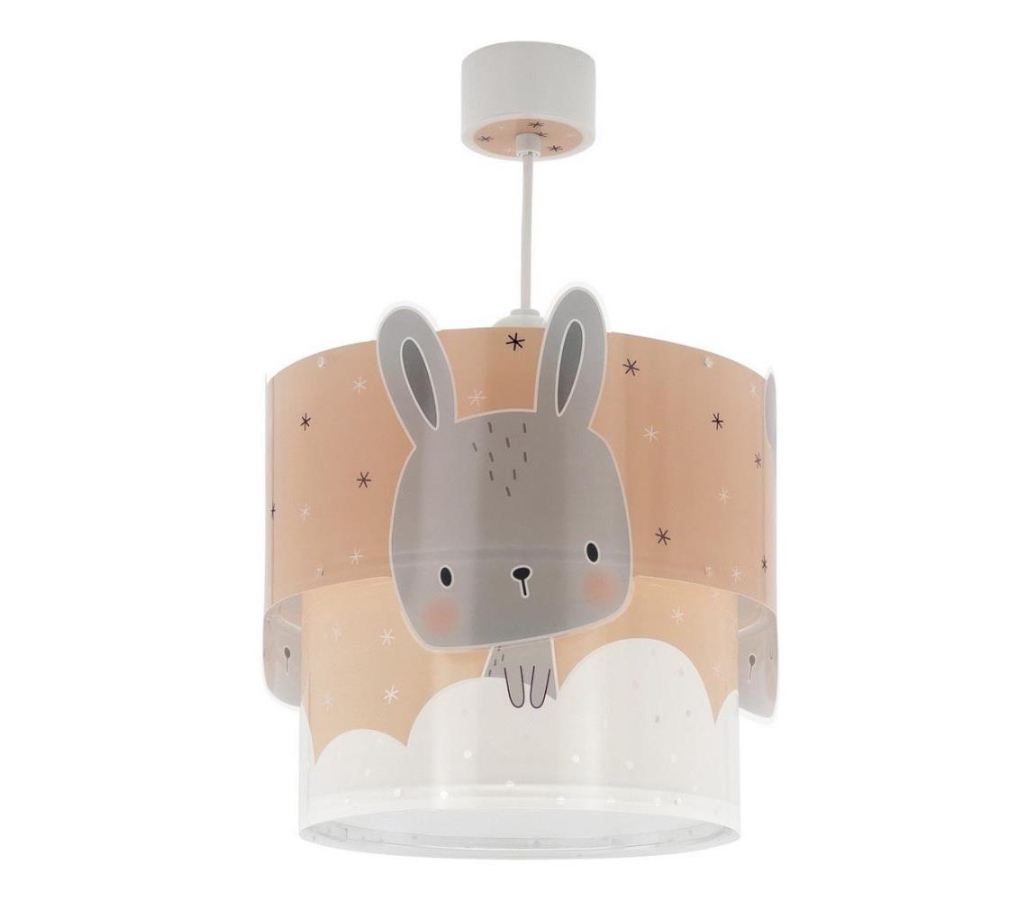 Dalber Dalber 61152S - Dětský lustr BUNNY 1xE27/60W/230V oranžová PI491