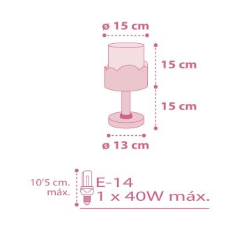 Dalber 61231S - Dětská lampička MOON 1xE14/40W/230V