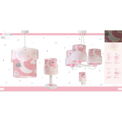 Dalber 61231S - Dětská lampička MOON 1xE14/40W/230V