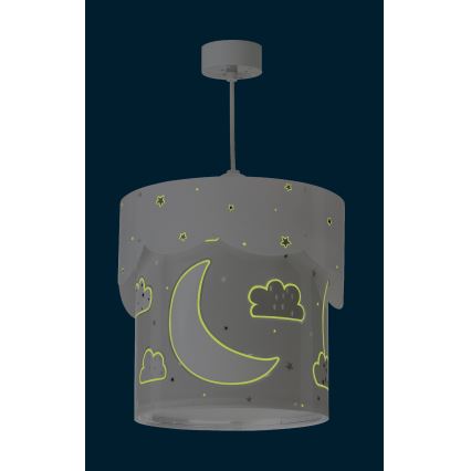 Dalber 61232E - Dětský lustr MOON 1xE27/60W/230V