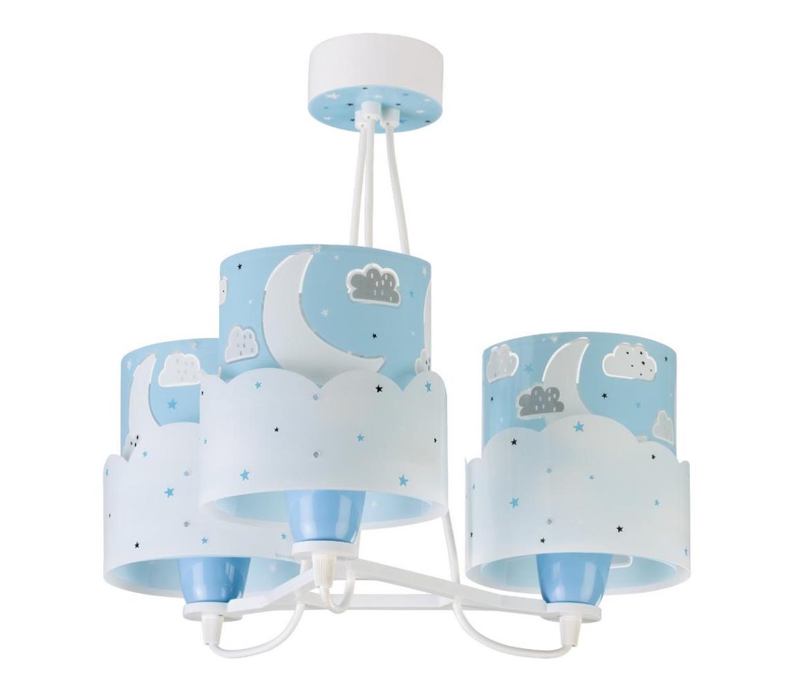 Dalber Dalber 61237T - Dětský lustr MOON 3xE27/60W/230V PI401