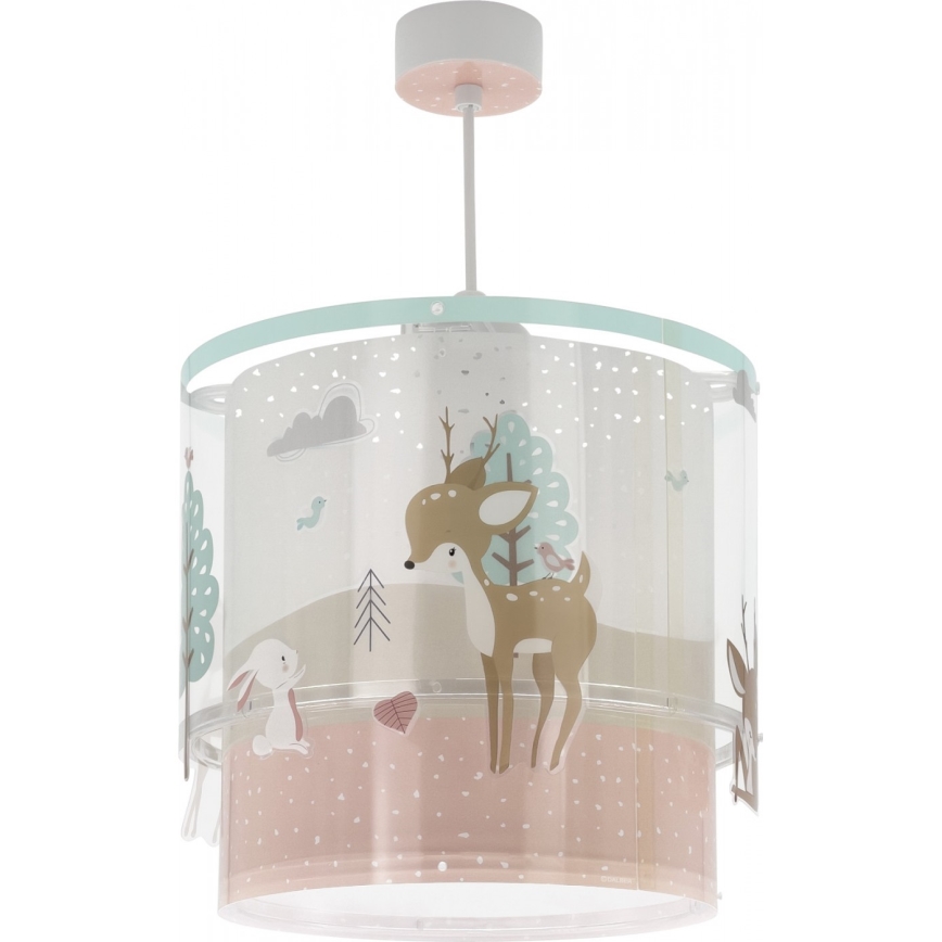 Dalber 61272 - Dětský lustr LOVING DEER 1xE27/60W/230V