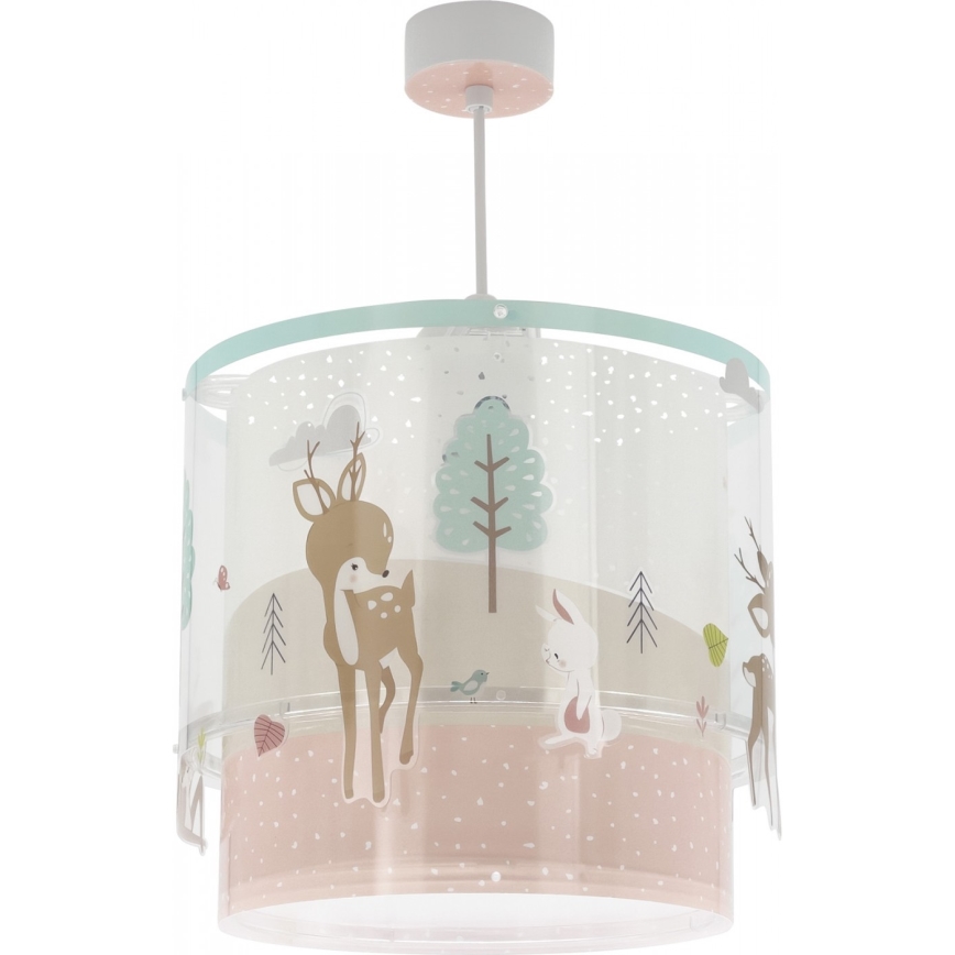 Dalber 61272 - Dětský lustr LOVING DEER 1xE27/60W/230V