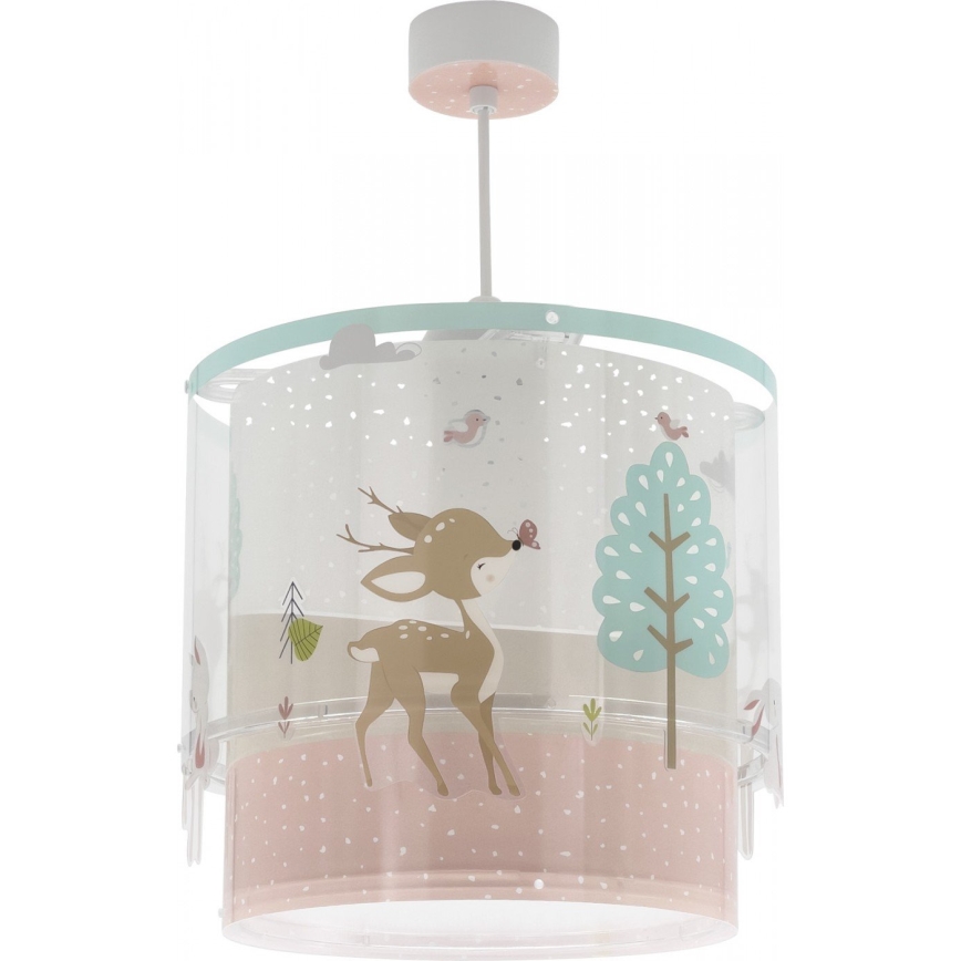 Dalber 61272 - Dětský lustr LOVING DEER 1xE27/60W/230V
