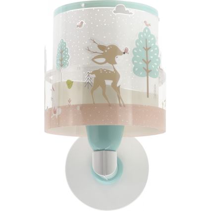 Dalber 61279 - Dětské nástěnné svítidlo LOVING DEER 1xE27/60W/230V