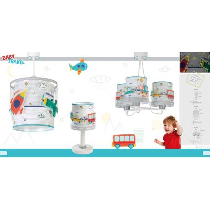 Dalber 61681 - Dětská lampička BABY TRAVEL 1xE14/40W/230V