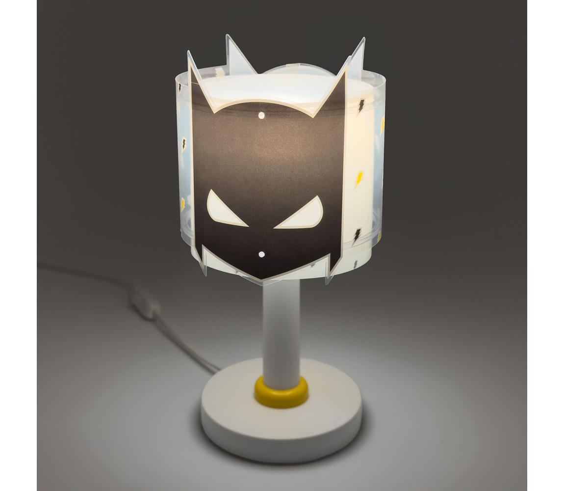 Dalber 61801N - LED Dětská lampička DARK HERO 1xG4/4W/230V bílá/černá 61801N