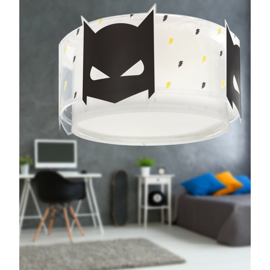 Dalber 61806 - Dětské stropní svítidlo DARK HERO 2xE27/15W/230V
