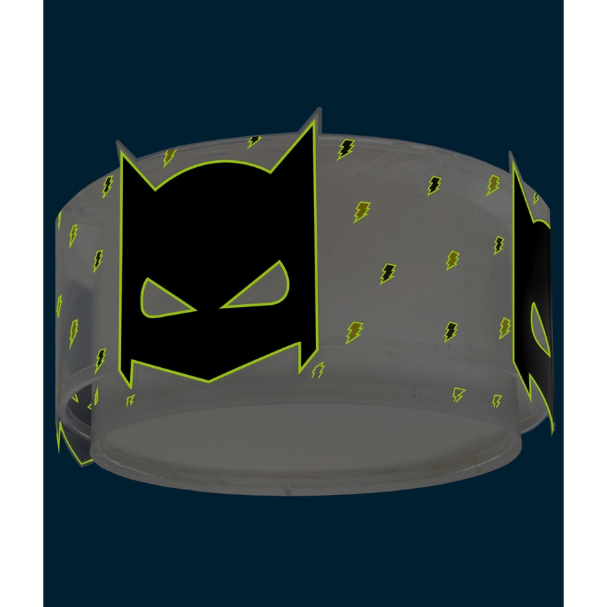 Dalber 61806 - Dětské stropní svítidlo DARK HERO 2xE27/15W/230V