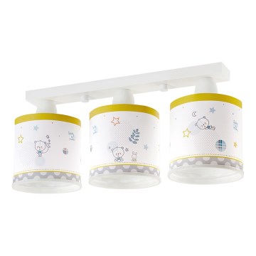 Dalber 62483 - Dětské stropní svítidlo TEDDY & MOON 3xE27/60W/230V Dalber 62483 - Dětské stropní svítidlo TEDDY & MOON 3xE27/60W/230V
