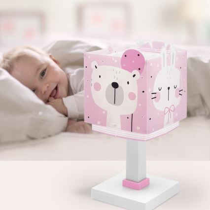 Dalber 63111NS - LED Dětská lampička BABY JUNGLE 1xG4/4W/230V růžová