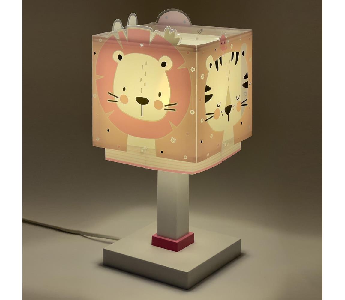 Dalber Dalber 63111S - Dětská lampička JUNGLE 1xE14/40W/230V růžová PI467
