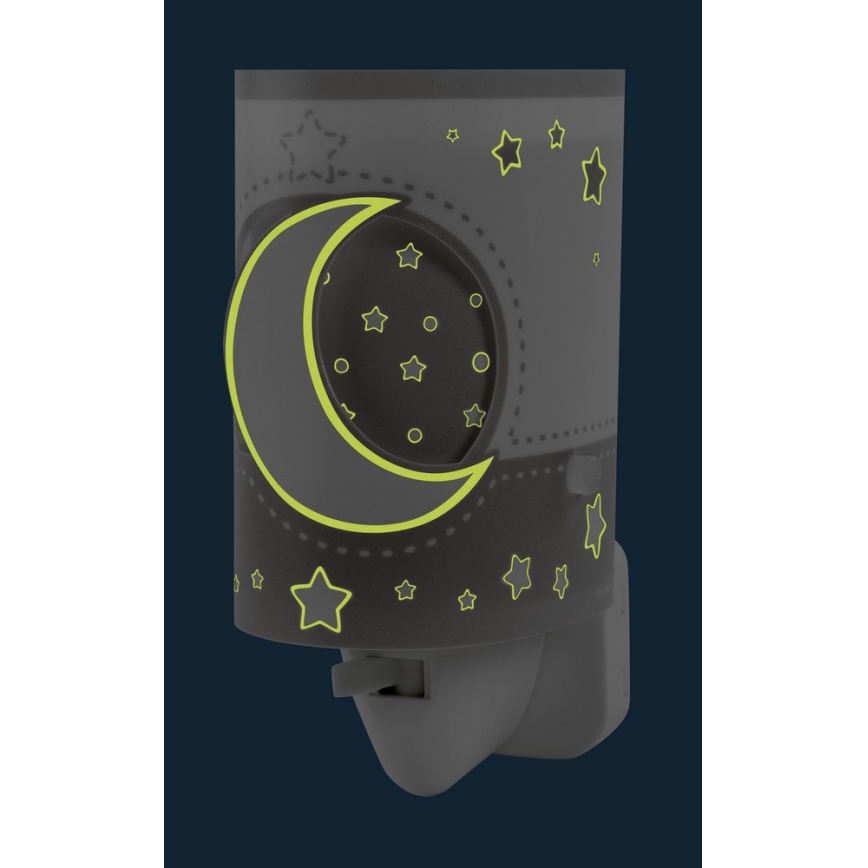 Dalber 63235LE - LED lampička do zásuvky MOON LIGHT 1xE14/0,3W/230V