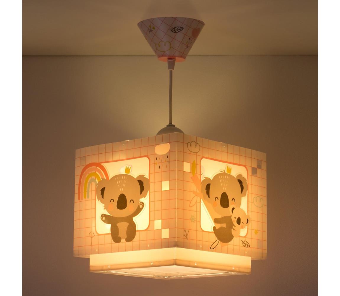Dalber Dalber 63262S - Dětský lustr KOALA 1xE27/60W/230V PI417