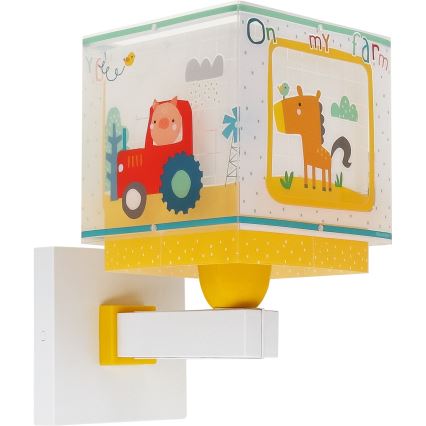 Dalber 63409 - Dětské nástěnné svítidlo MY FARM 1xE27/15W/230V