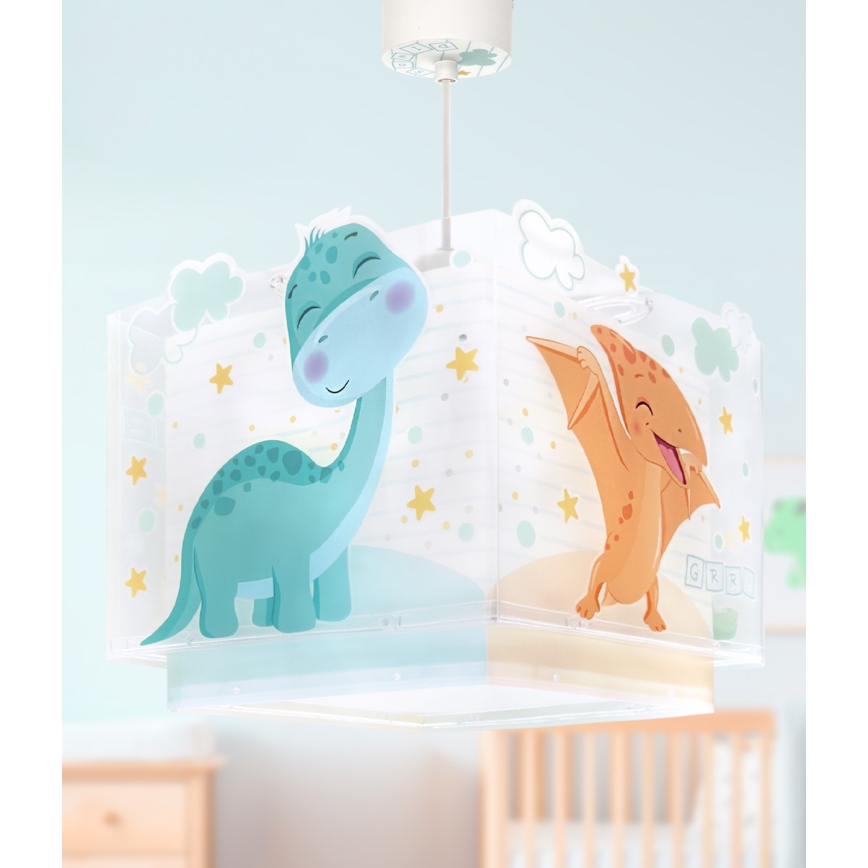 Dalber 63452 - Dětský lustr BABY DINOS 1xE27/15W/230V pestrobarevná