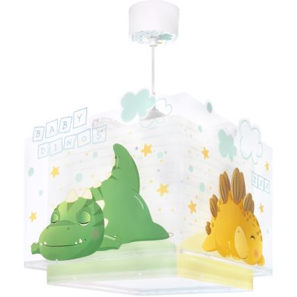 Dalber 63452 - Dětský lustr BABY DINOS 1xE27/15W/230V pestrobarevná