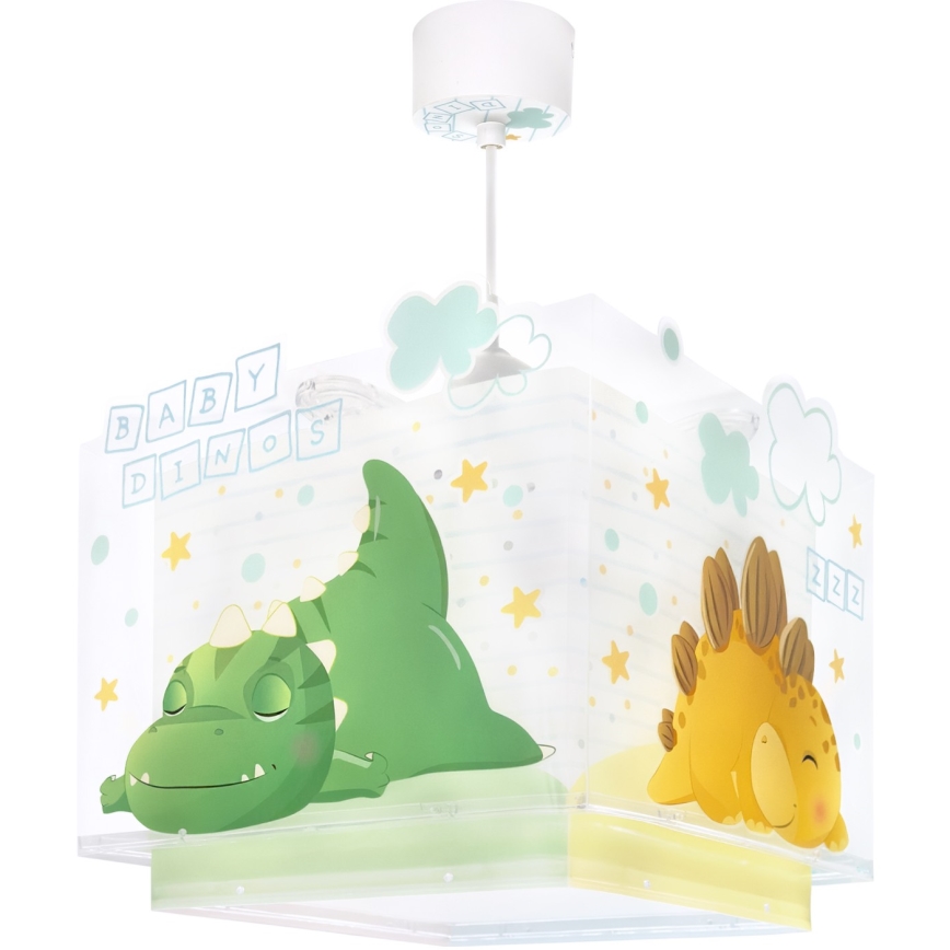 Dalber 63452 - Dětský lustr BABY DINOS 1xE27/15W/230V pestrobarevná