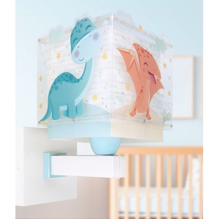 Dalber 63459 - Dětská nástěnná lampa BABY DINOS 1xE27/15W/230V pestrobarevná