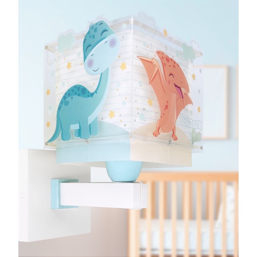 Dalber 63459 - Dětská nástěnná lampa BABY DINOS 1xE27/15W/230V pestrobarevná