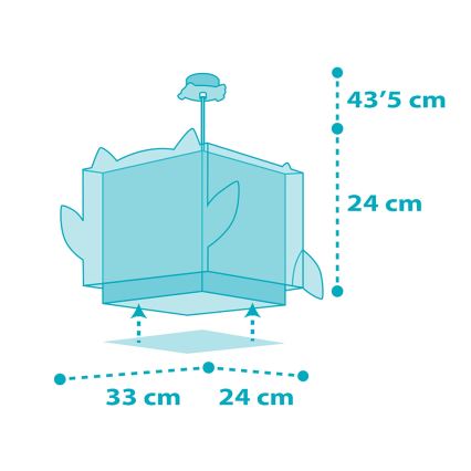 Dalber 64392 - Dětský lustr LITTLE OWL 1xE27/60W/230V