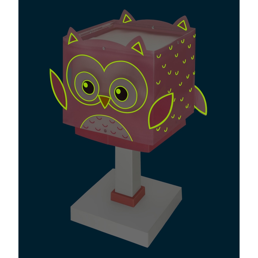 Dalber 64481N - LED Dětská lampička LITTLE OWL 1xG4/4W/230V růžová