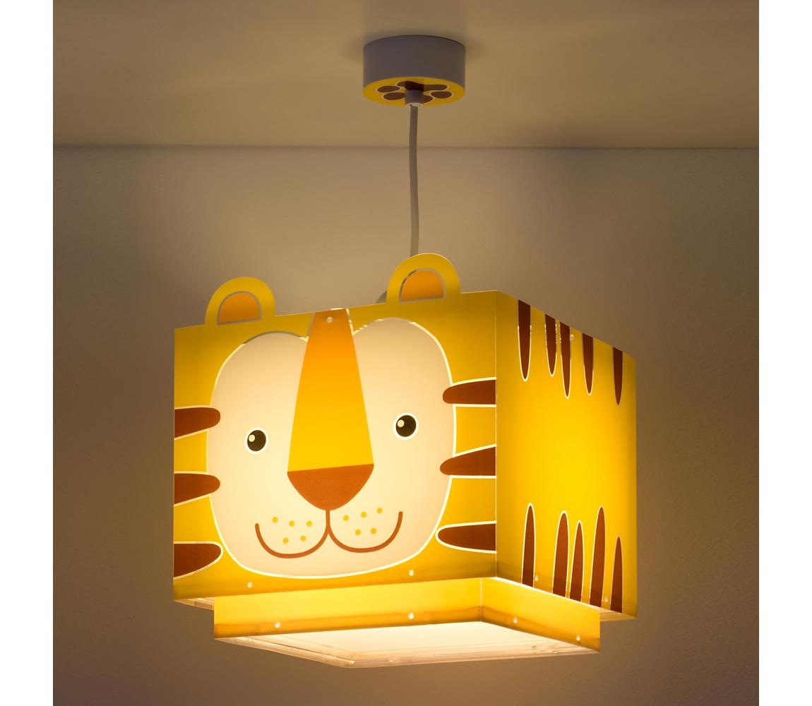 Dalber Dalber 64562 - Dětský lustr LITTLE TIGER 1xE27/60W/230V PI421