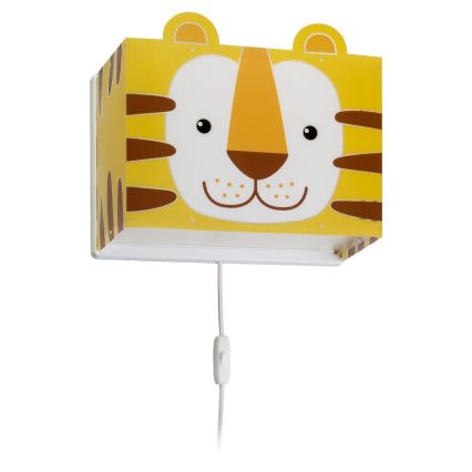 Dalber 64568 - Dětské nástěnné svítidlo LITTLE TIGER 1xE27/60W/230V