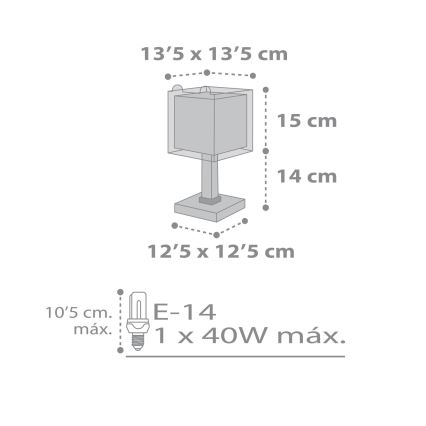 Dalber 64571 - Dětská lampička LITTLE TEDDY 1xE14/40W/230V