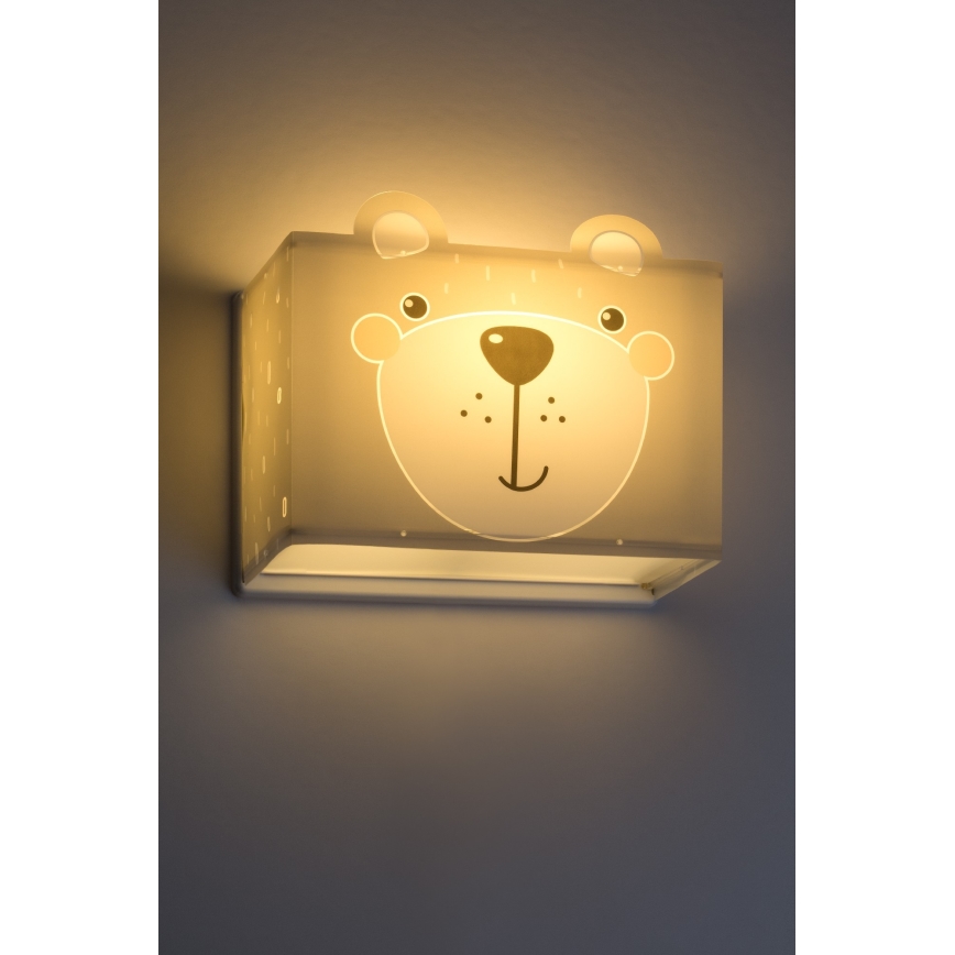 Dalber 64578 - Dětské nástěnné svítidlo LITTLE TEDDY 1xE27/60W/230V