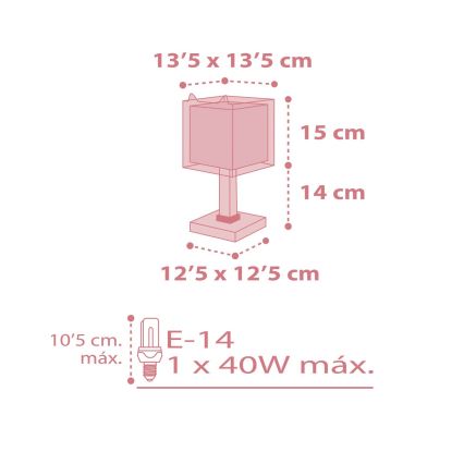 Dalber 64581 - Dětská lampička LITTLE FOX 1xE14/40W/230V